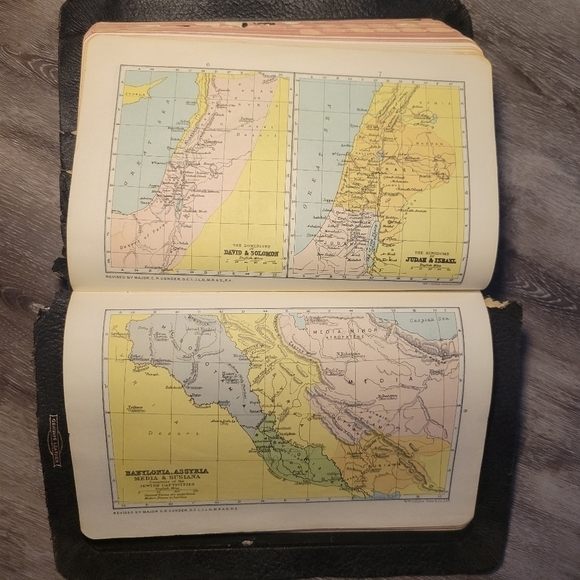 Holy Bible Concordance Collins Authorized KJV 1959 Black Leather Great‎ … - Picture 13 of 16